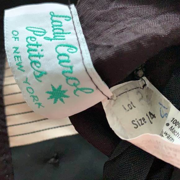 Regal blouse vintage black hold striped  old Hollywood office siren - Picture 4 of 4